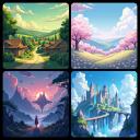 텍스트로 독특한 애니메이션 아트워크 만들기