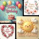 즐거운 인사 이미지를 무료로 만들어 보세요