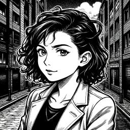 Black and White Comic Style