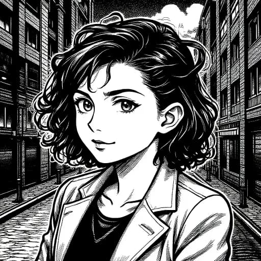 Black and White Comic Style